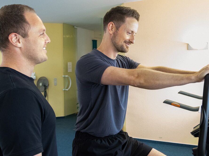 Patient beim Training